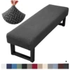 Stretch Jacquard Dining Bench Cover Living Room Anti-Dust Removable Bench Slipcover Washable Bench Seat Protector 1
