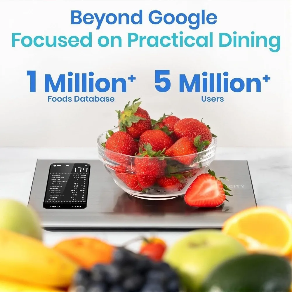 Smart Digital Nutrition Kitchen Scale For Goal Progress Tracking_voghion.com