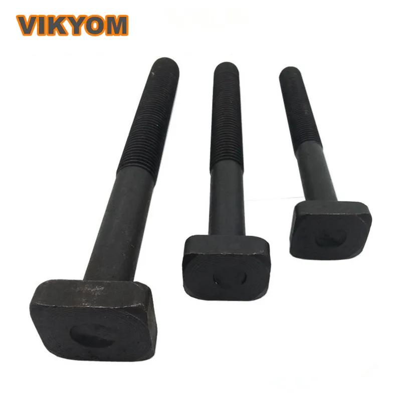

10 Pieces T-screws Punching And Milling Machine Screw Platen Screws M18 M20 M24 Square Head Screws Overall Blackening Treatment