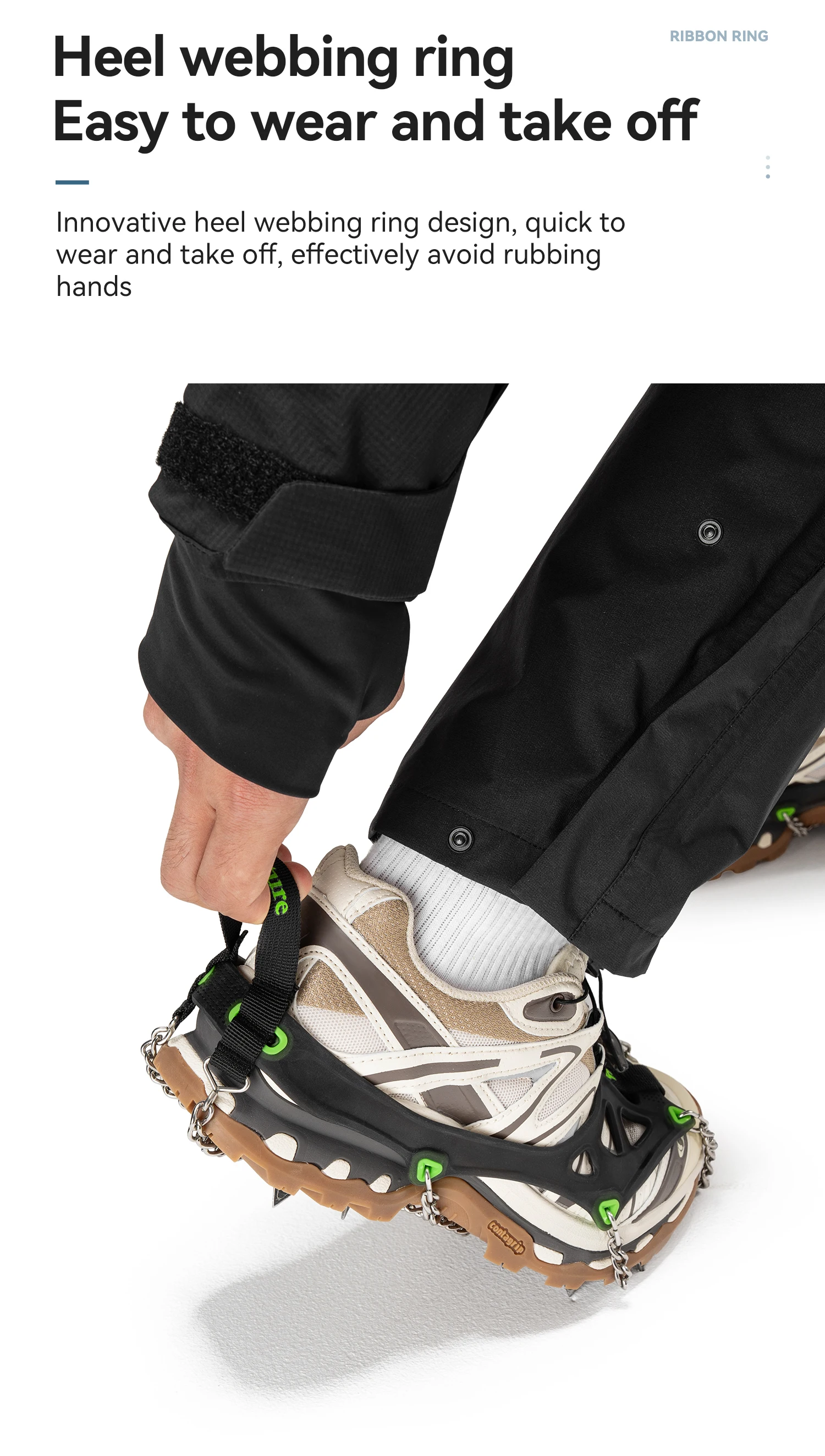 Walking on mixed icy terrain