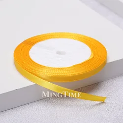 Elegant Satin Ribbon - Gold and Sage Green for Gift Wrapping and Decorations (Yellow)