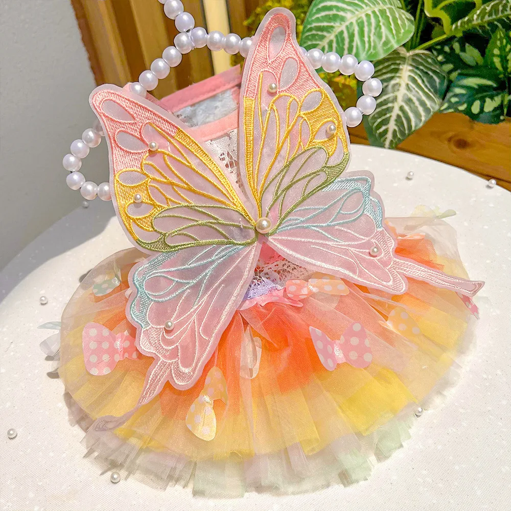Pet Dress Summer Pet Princess Clothes for Dogs Cats