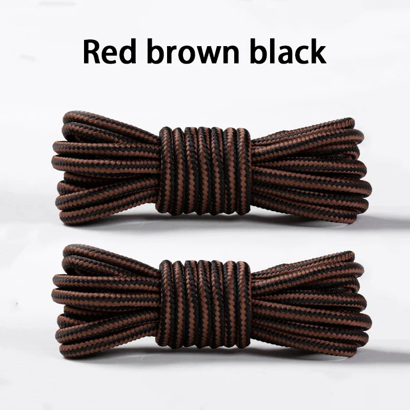 Durable Heavy-Duty Round Boot Laces - 2 Pairs for Hiking, Work, and Outdoor Sports