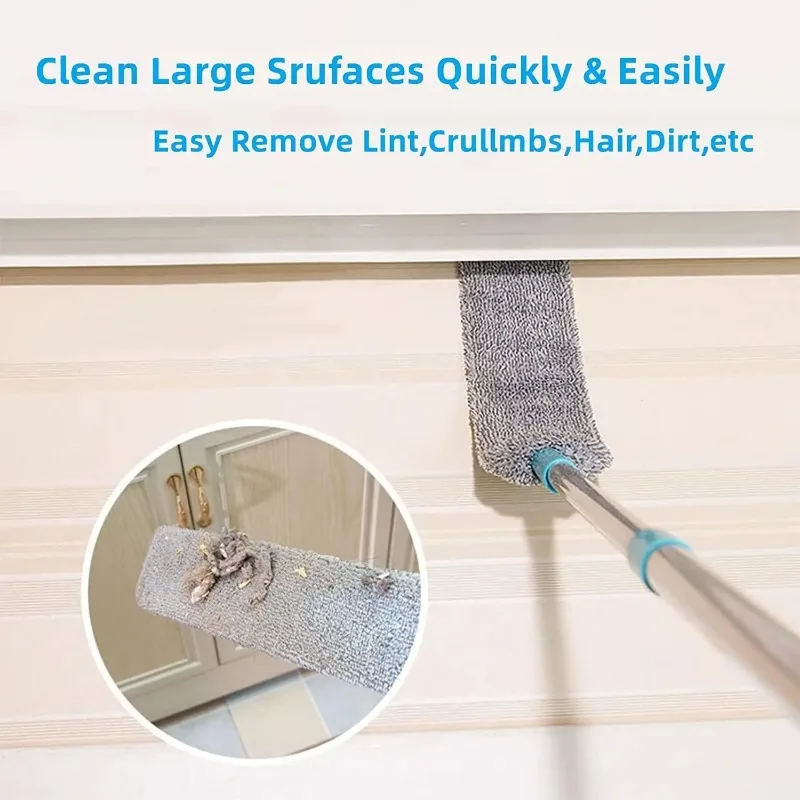 Household Adjustable Microfiber Long Handle retractable duster Retractable Gap Ceiling Dust Cleaner Brush Wand Duster Mop with Extension Pole