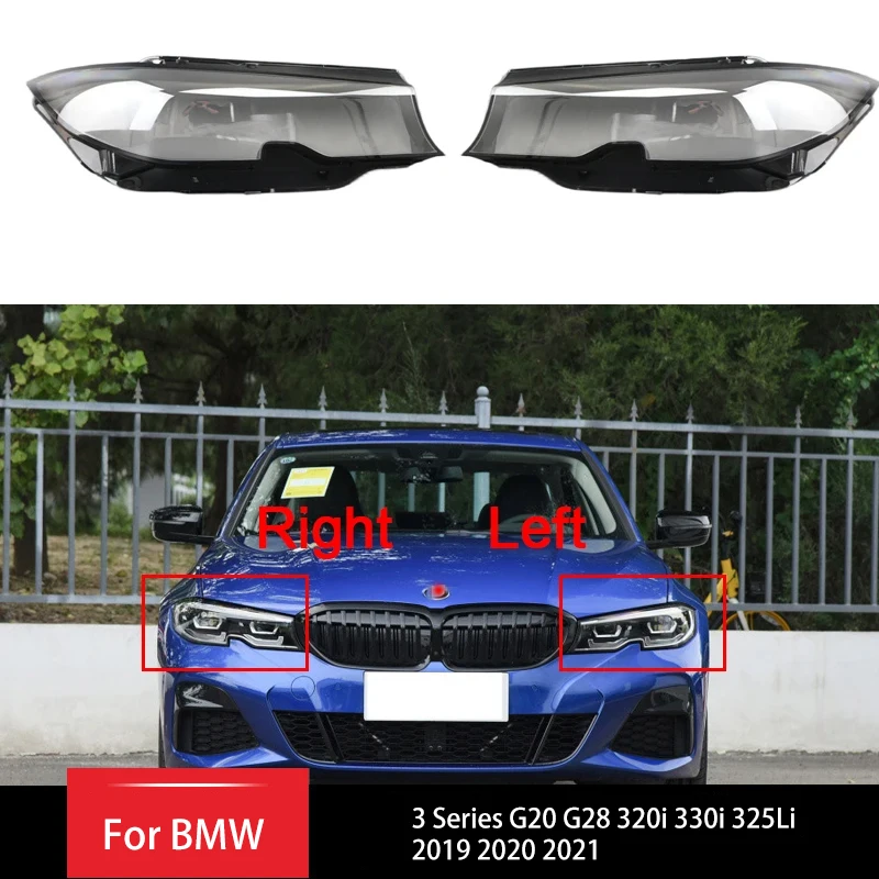 

Корпус передней фары автомобиля, прозрачный абажур, крышка объектива фары для BMW 3 серии G20 G28 320i 330i 325Li 2019 2020 2021