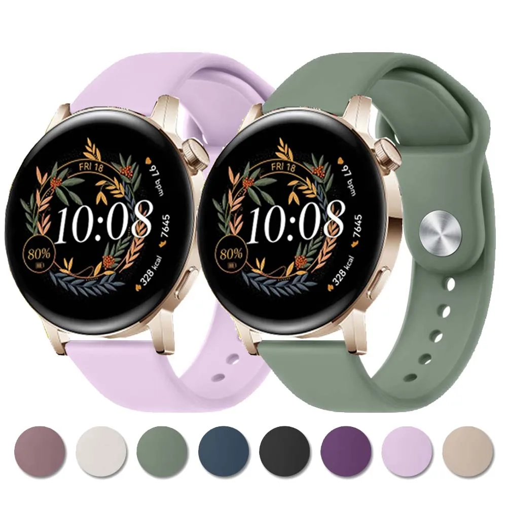 Cinturino In Silicone Da 22Mm 20Mm Per Huawei Watch Gt 3 42Mm 46Mm/Gt Runner/Gt 2 Pro/Gt 3 Pro Cinturino Per Cinturino Huawei Watch 3 Pro