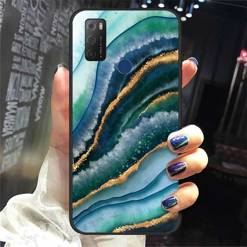 For TCL 20E Case Silicone Phone Cover For TCL 20S 20Y 20 E TCL 20B 6159K Cases Soft Back TPU Bags Bumpers Fundas phone belt pouch Cases & Covers