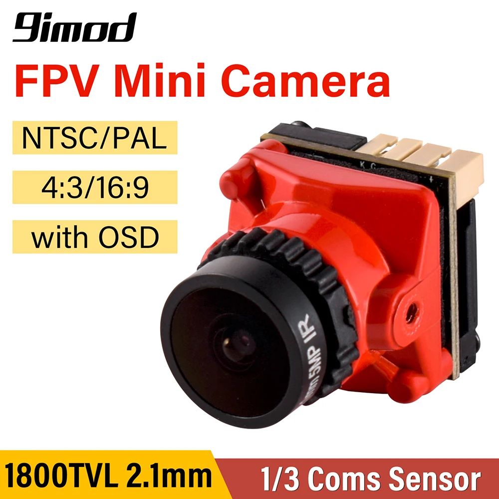 FPV kamera 1800TVL 5MP 2.1mm Super WDR RC verseny drónhoz