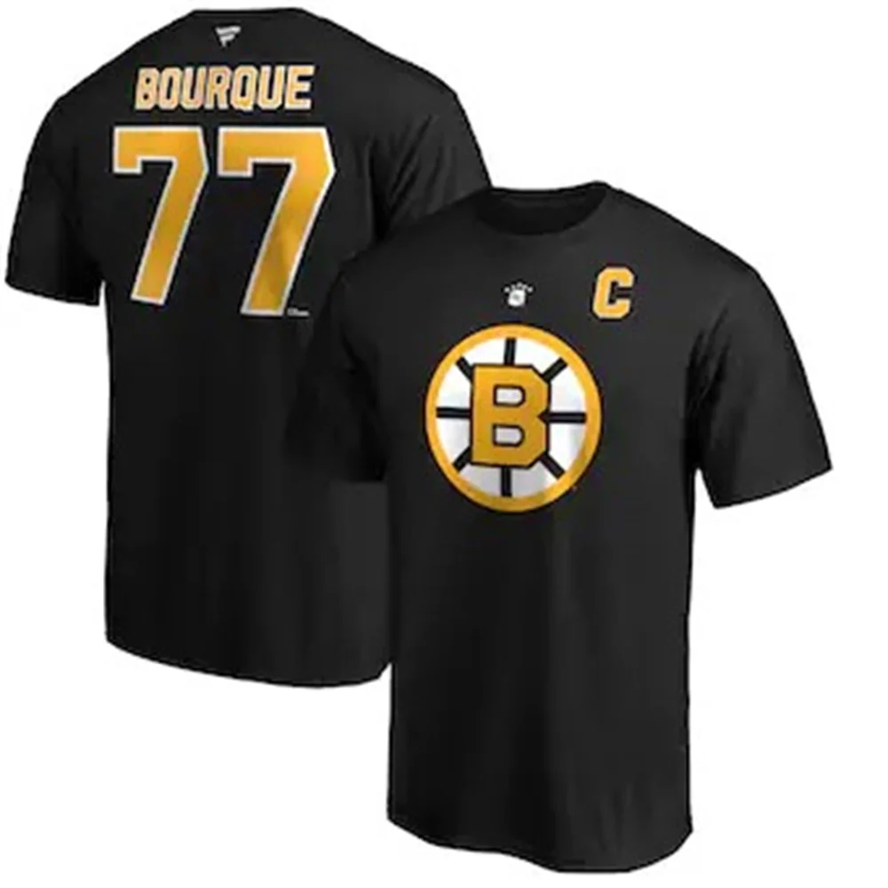 T-shirt Hockey Team men's Girls Printed Boston Summer Oversized Short Sleeve Brown Bears Harajuku Sports Shirt |