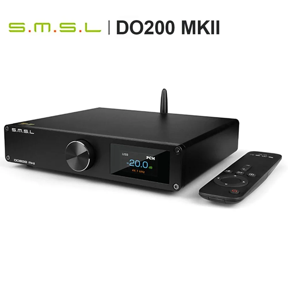 

SMSL DO200 MKII Audio DAC ES9068AS*2 XMOS XU316 Bluetooth 5.1 CD Decoder MQA Full Decoding OPA1612*5 DSD512 768KHZ 32Bit OP AMP