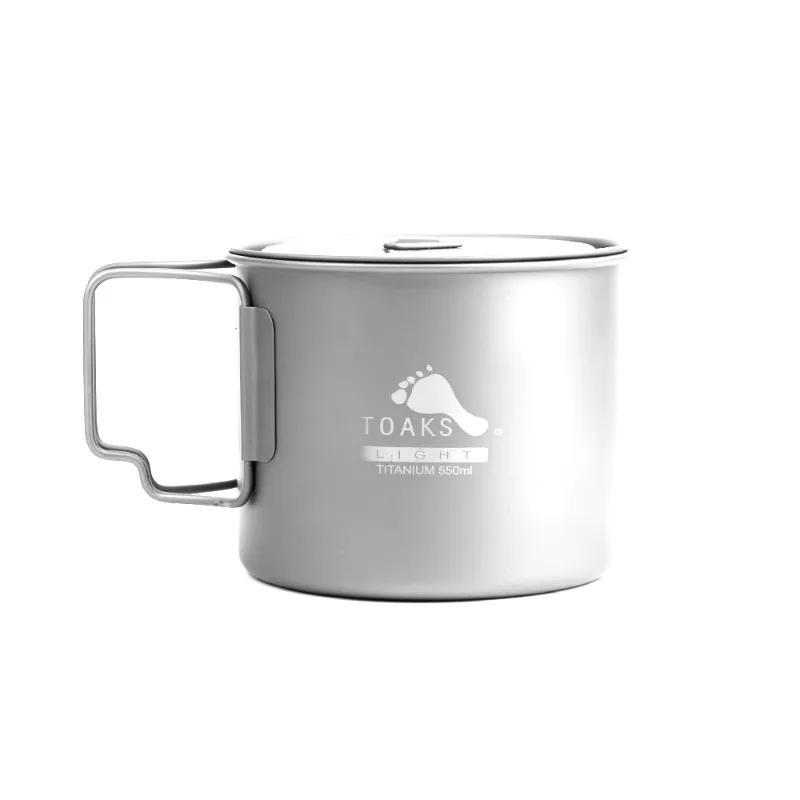 TOAKS 550ml Pot, Titanium Cup (Ultralight Version) Outdoor Tableware Camping Mug 6