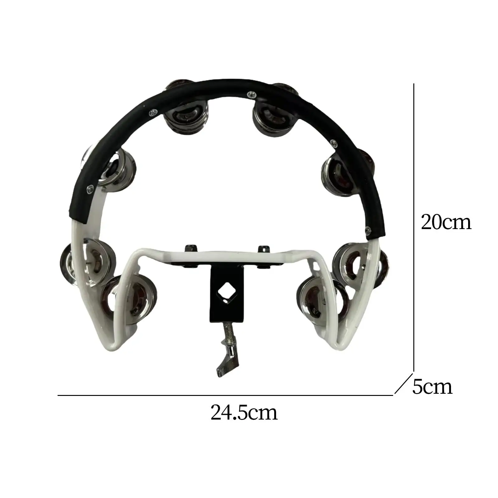 Hi Hat Tambourine Multifunctional Hand Bell Rattle for Party Concert Adults