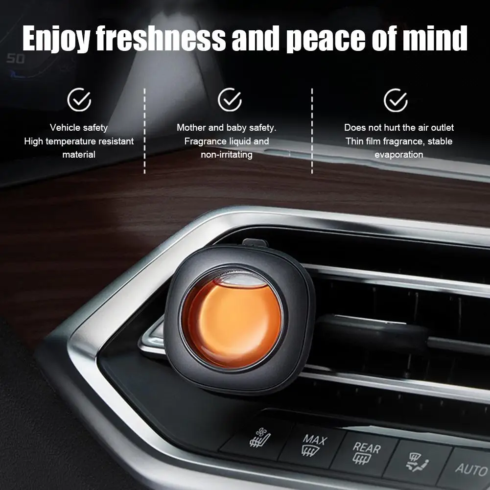 Car Fragrance Auto Air Outlet Aromatherapy Clip With Essential Oil Auto Air Freshener Interior Odor Eliminator Fragr