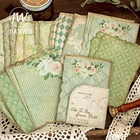 JIANWU 30 Sheets Gentle Wind Series Vintage Flower Pattern Decor Material Paper Creative DIY Journal Collage Material Stationery 1