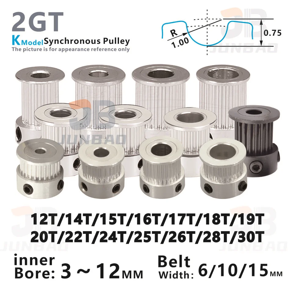 GT2 Pulley 16Teeth Bore5mm+2M GT2 Belt Philippines | Rocks