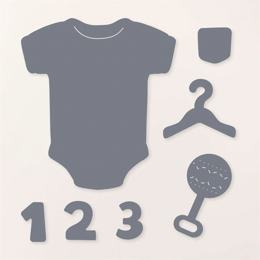 Clear Stamps Clear Rubber Stamps Christmas Cutting Dies and Stamps Sweet Boy Girl New Baby Metal Cutting Dies Clear Stamp Scrapbooking Stencil DIY Crafts Card Album Making