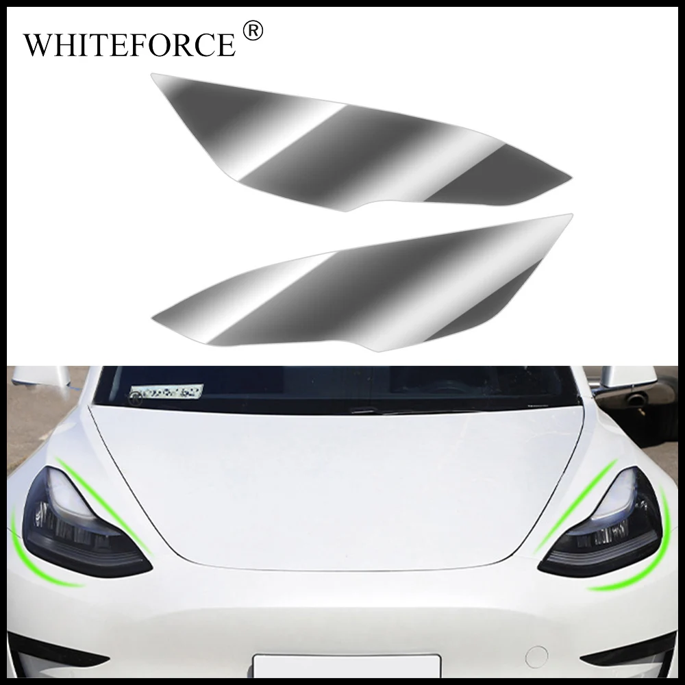 forTeslaModel3Y20172022FrontHeadlampStickerTaillightLight