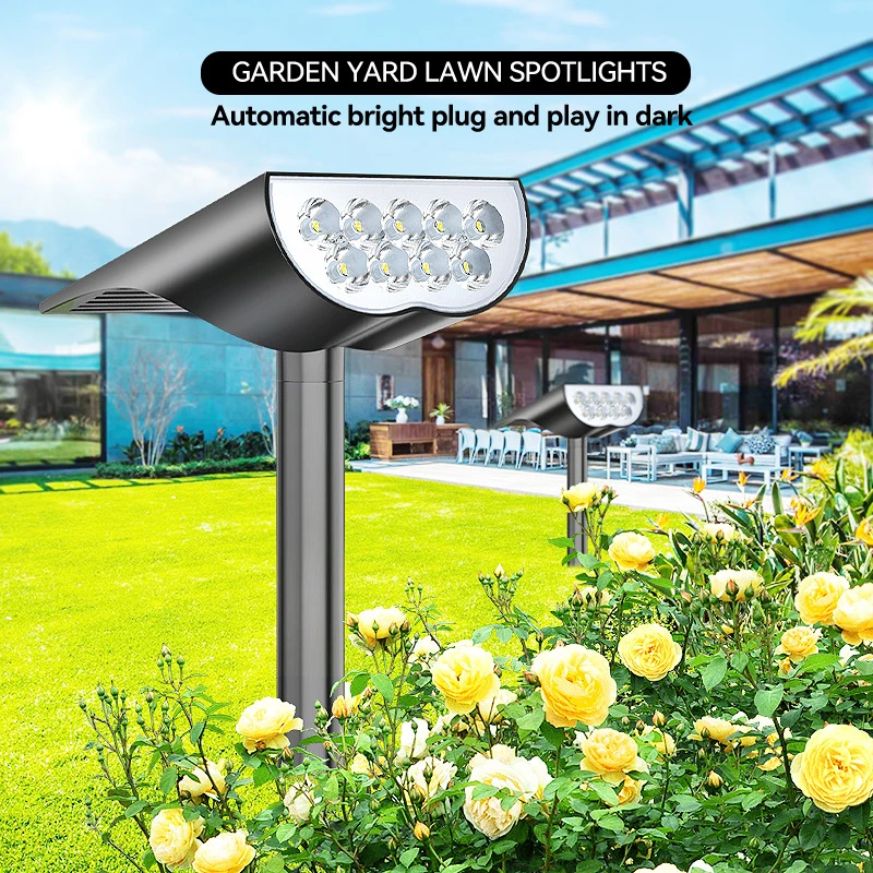EcoBright Solar Tree Light - Outdoor Dual-Use Spotlight for Courtyard and Landscape Gardens, Super Bright Waterproof Design