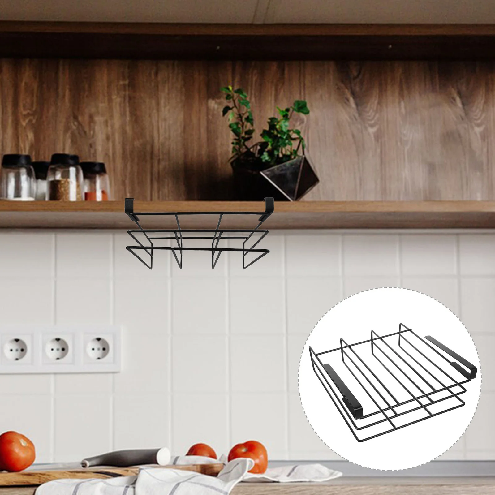 

Cabinet Hanging Rack Cup Hanger For Under Shelf Kitchenware Punch Free Organizer Inferior Utensil Mug Holder Mugs Kickstand