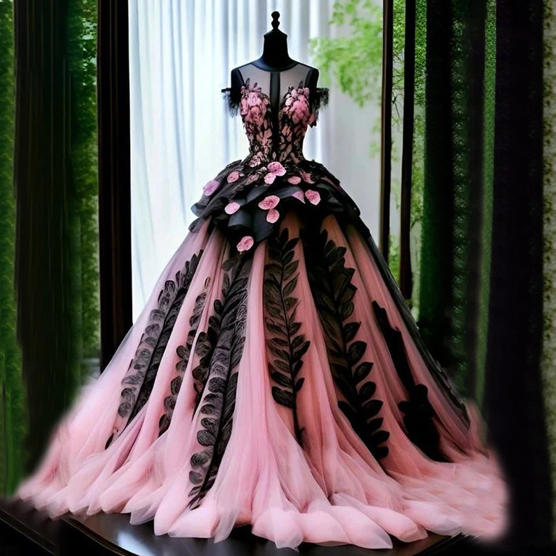 

Elegant Long Wedding Dresses for Bridal Women Tulle O-Neck Floor-Length Ball Gown 2024 Formal Evening Party Vestidos De Novia