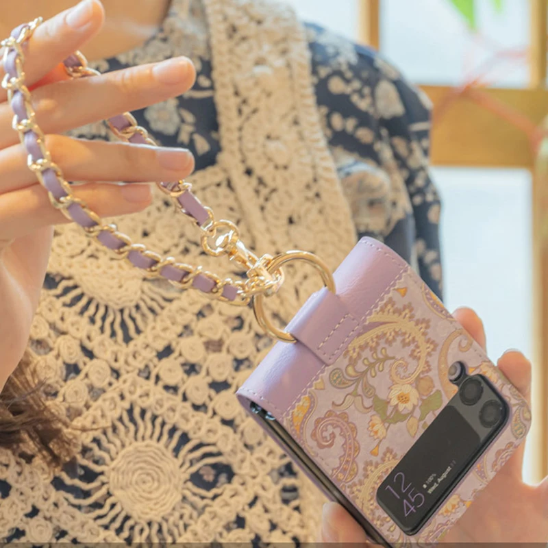 Elegant Leather Phone Cover for Samsung Galaxy Z Flip
