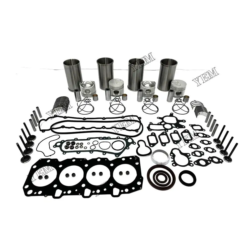 

For Toyota Engine Overhaul Kit With Piston Rings Liner Bearing Valves Cylinder Gasket Set 1KZ Engine spare parts
