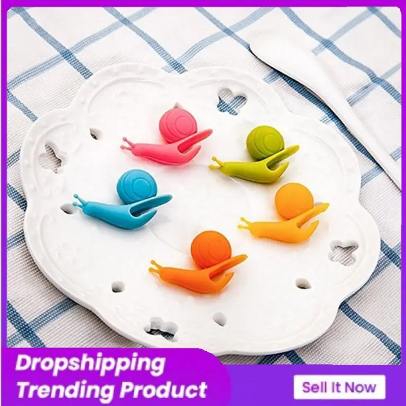 Tea Bag Pendant Convenient Lovely Snail-shaped Tea Bag Rack Highest Evaluation Silicone Hanging Cup Decoration Tools