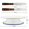 Plastic Cake Turntable Rotating Cake Plastic Dough Knife Decorating 10 Inch Cream Cakes Stand Cake Rotary Table 5