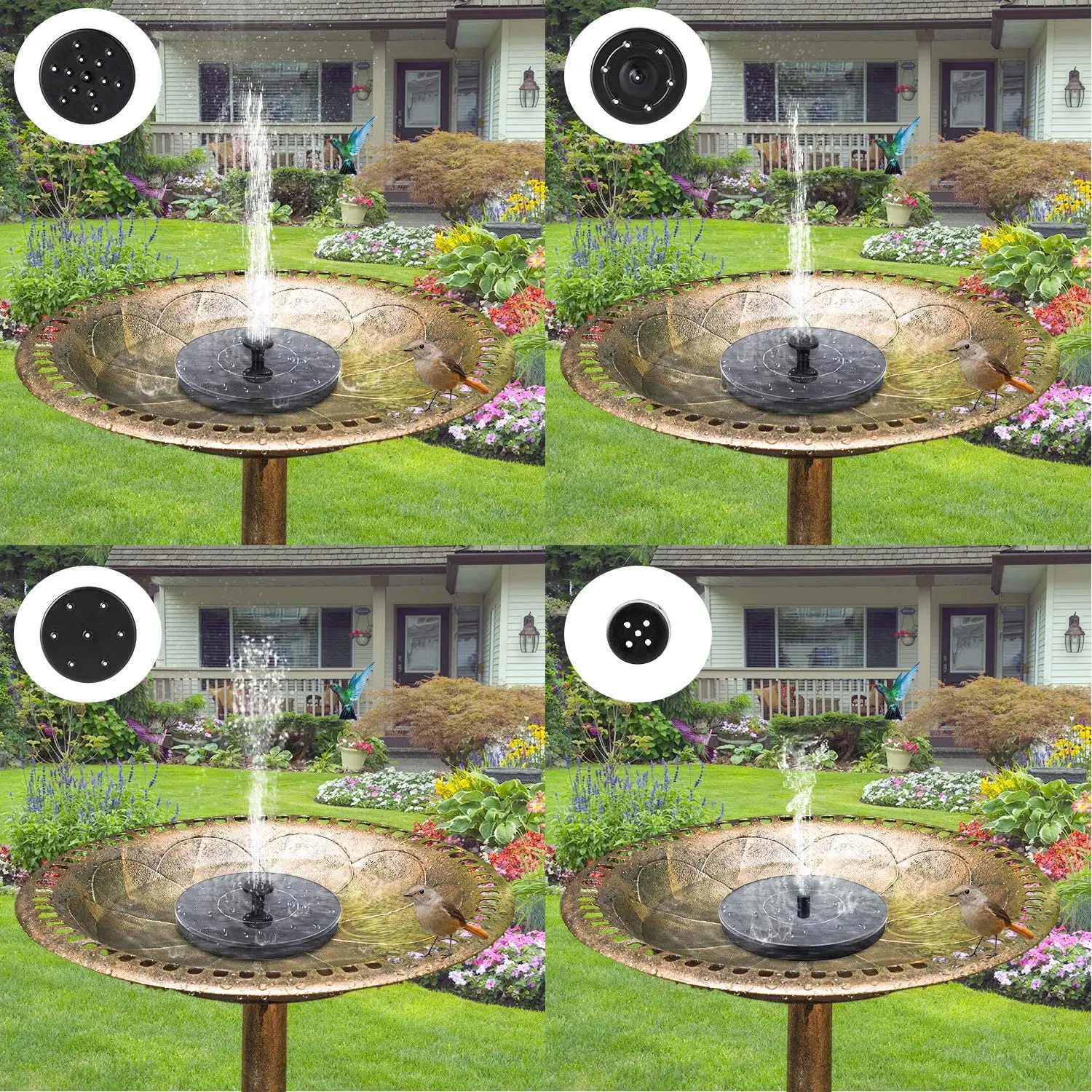 Floating Solar Fountain Solar Powered Fountain Pump for Standing