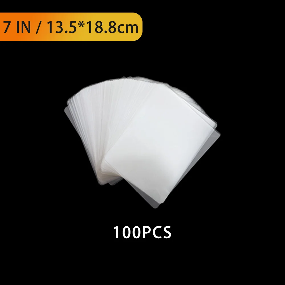 100 قطعة فيلم الترقق الحراري PET للصور/الملفات/الب...