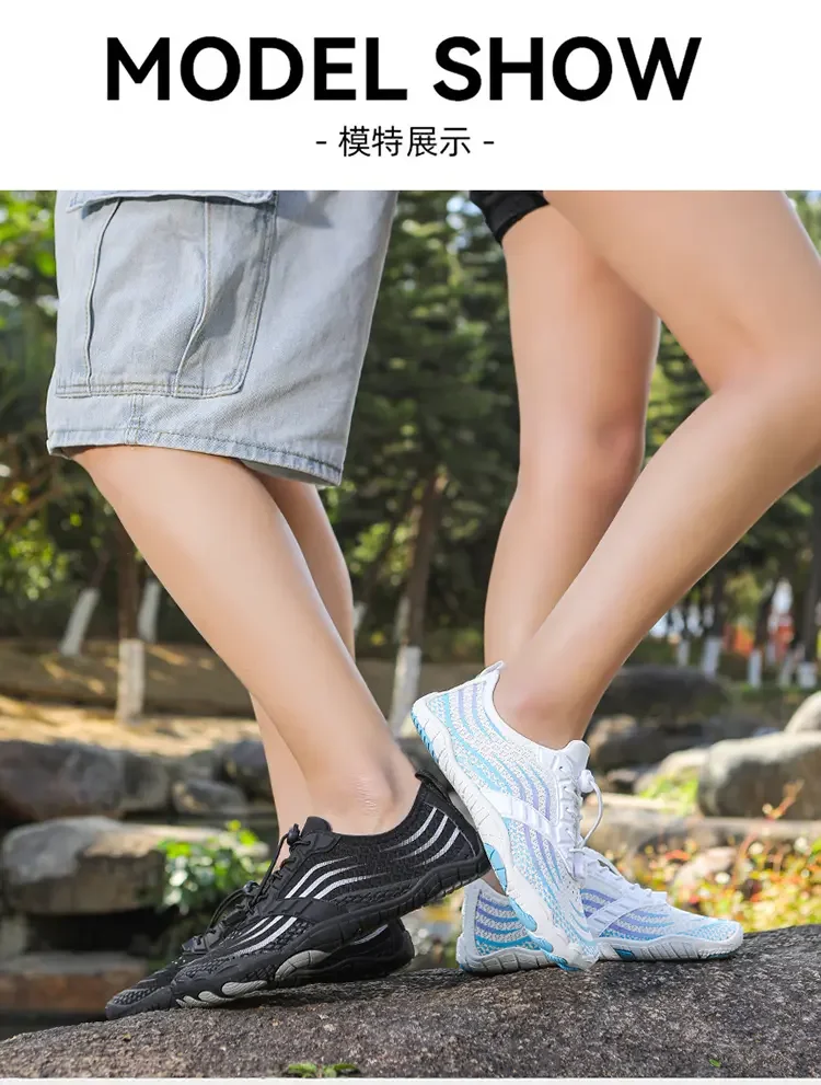 Anti-Slip Quick-Drying Outdoor Beach Upstream Wading Swimming Shoe Aqua Shoes for Women Men Barefoot Water Shoes Sneakers Unisex