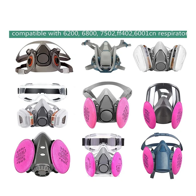 6Db 2097 Szűrők Légzőkészülékhez, Részecskeszűrő 6200, 6800, 7502, 6000, 7503 Az Epoxi Gyanta Légzőkészüléke - Image 6