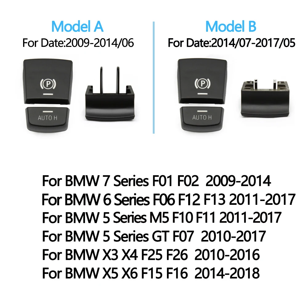 For BMW 5 6 7 Series X3 X4 F25 F01 F02 F06 F07 F10 F12 F13 X5 X6 F15 F16 Electronic Parking Brake Switch Auto Button Replacement