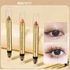 6color Eye Shadow Pen Eye Makeup Lying Silkworm Pen Double-ended Highlight Pen Eye Shadow Stick Women's Micro-pearl Matte Makeup 2