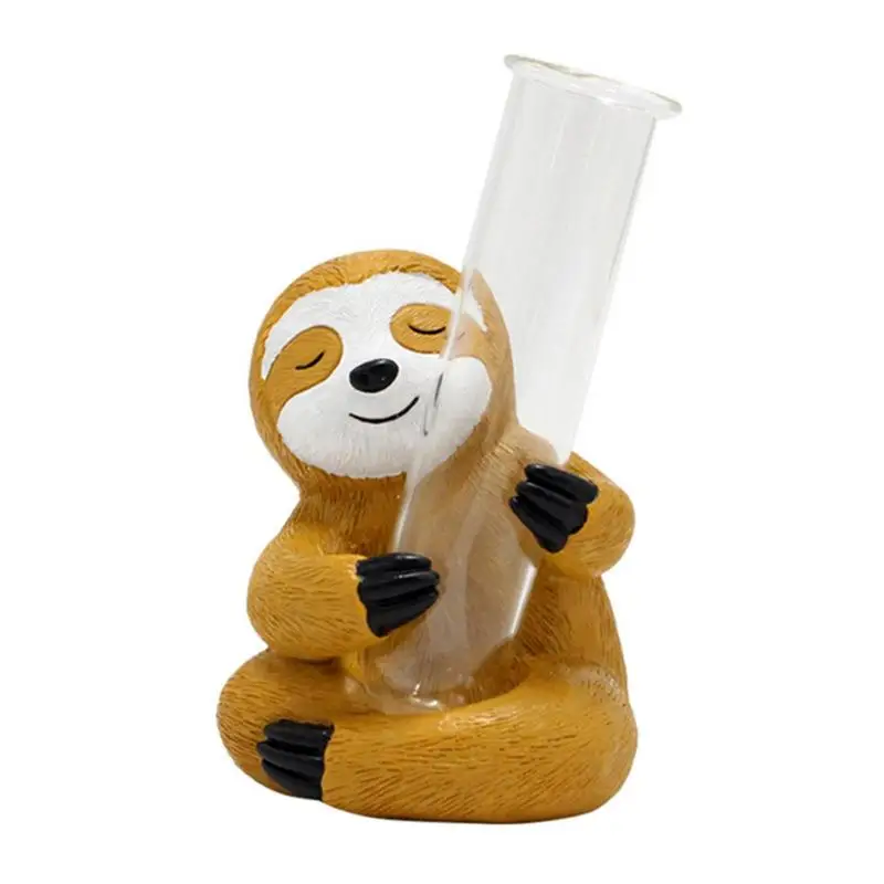 Provetta Vaso Vasi Da Fiori Bradipo Vasi Da Fiori Desktop Vasi Da Fiori Portatili Pianta Da Tavolo Terrario Vasi Per Piante Animali Display Per