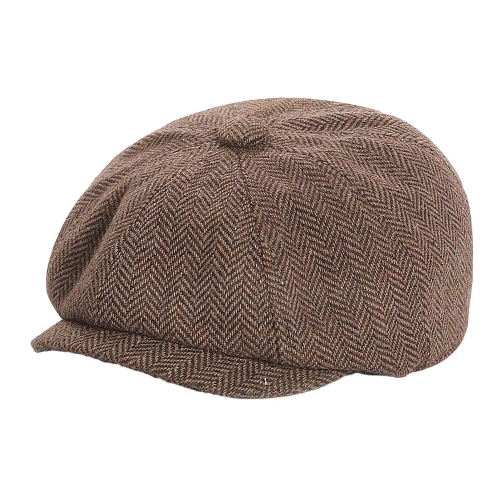 Beret Hat Warm Fall Headwear Classic Golf Hat Casual Winter Newsboy Hat Cabbie Hat for Camping Travel Fishing Driving Hiking