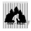 Funny Bigfoot Sasquatch Shower Curtain, Full Moon Starry Sky Bathroom Curtains Set Waterproof Polyester Bathtub Bathroom Decor 3