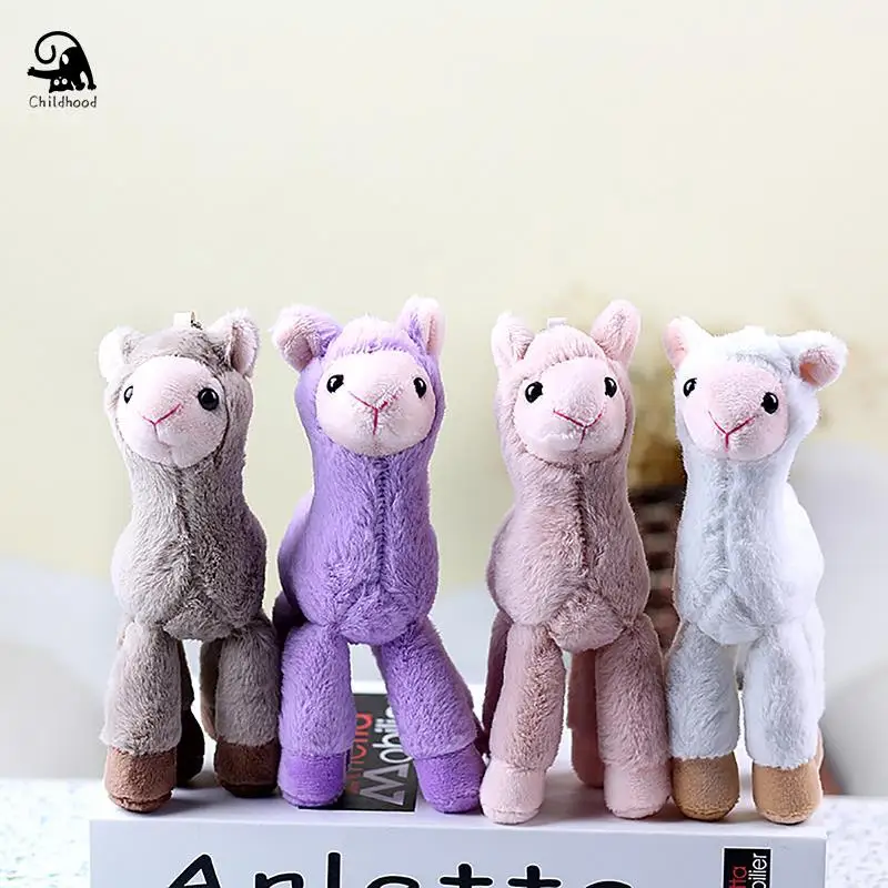 

Cute Small Plush Toys Alpaca Llama Grass Mud Horse Stuffed Pendant Backpack Doll For Children's Toy Christmas Gift