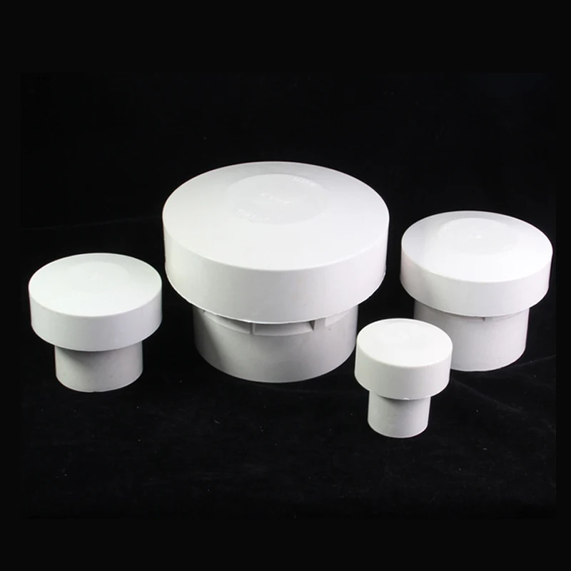 Tubo de Drenagem Automático Pvc Válvula de Sucção Válvula de Ventilação Antirrato Tampa de Chuva Multifuncional 50 mm 75 mm 110 mm 160 mm