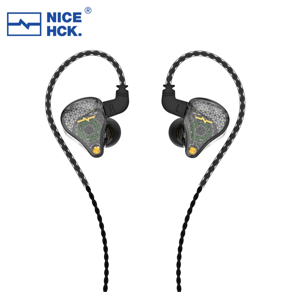 2021 NiceHCK DB1 HIFI In Ear Earphone 10mm Dynamic Music DJ Running Sport IEM Earbud Studio Earplug 0.78mm 2Pin Detachable