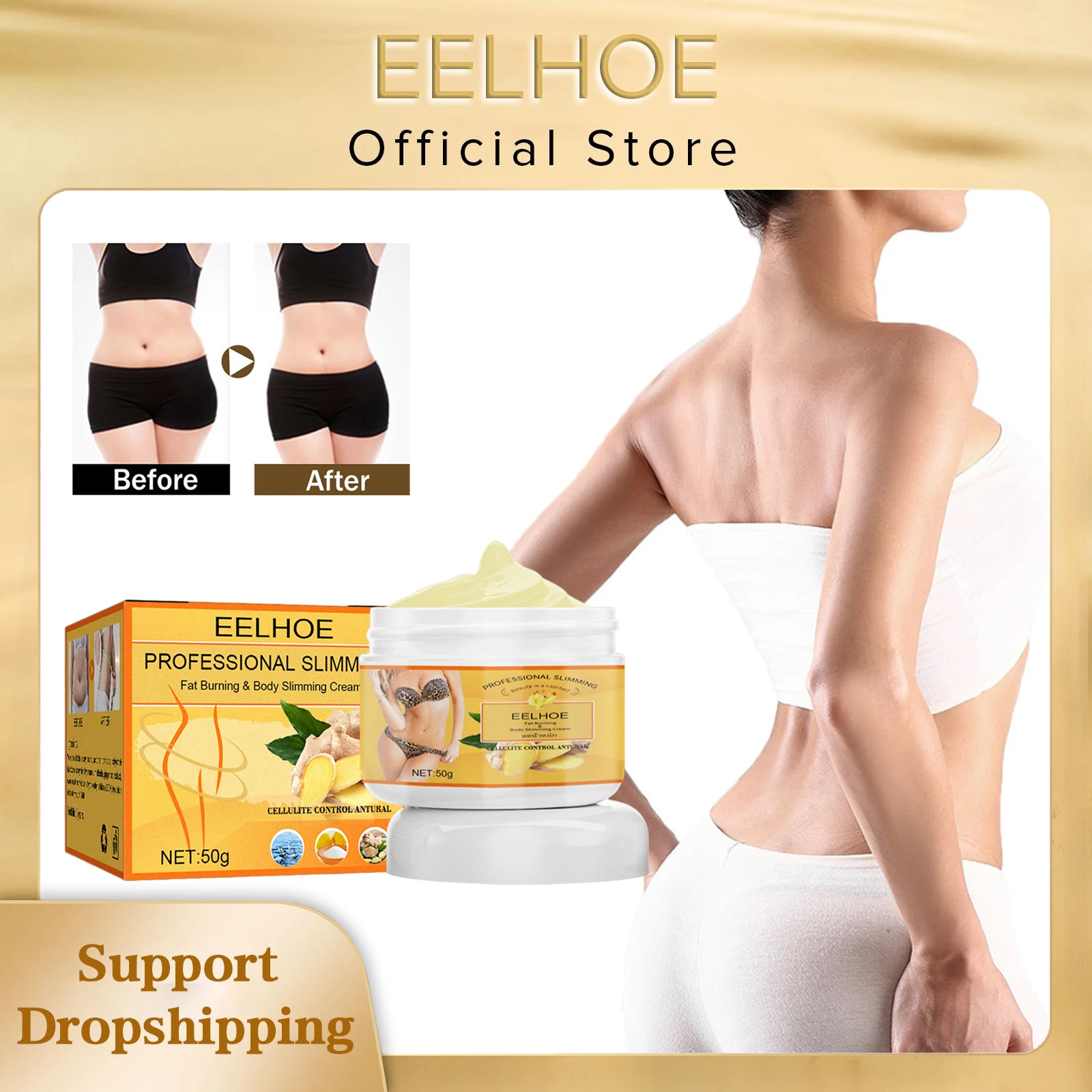 

Ginger Fat Burning Cream Anti Cellulite Weight Loss Fat Burning Massage Leg Waist Body Tummy Fat Reduction Ginger Body Cream