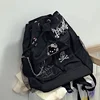 Sanrio Hello Kitty Dark Punk Rock Backpack New Japanese Style Harajuku Design Drawstring Shoulders Bag Y2k Girl Gothic Backpack 3