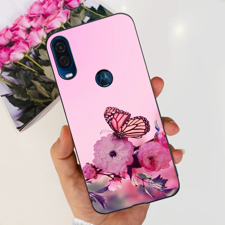 Cute Flower Cat Painted Soft Silicone Phone Case Cover