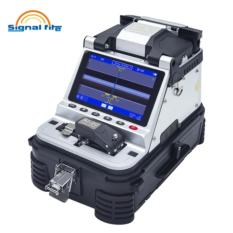 AI-20 AI-30 Original SIGANL FIRE Optial Fiber Fusion splicer Machine SM & MM With VFL OPM 5S Splicing Machine 6 Motors