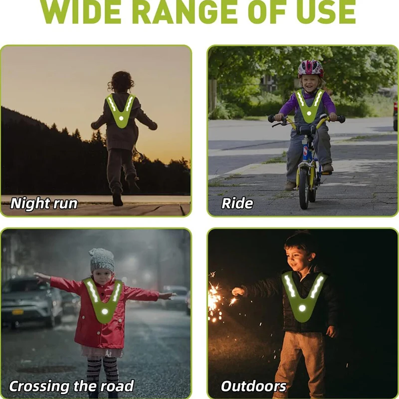 Children's High Visibility Vest Safety Vests Breathable High Visibility Vests for Jogging Walking Bicycle for Children from 3-6