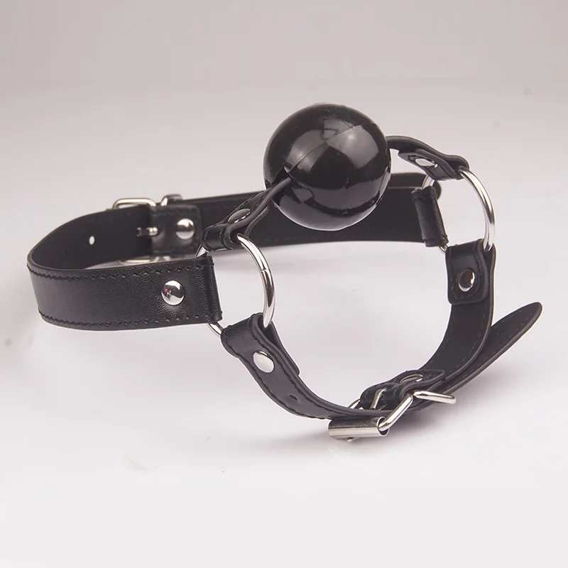 Bondage Mouth Ball Gag,Faux Leather Chin Harness,BDSM Restraints,Sex Toys For Couples Adult Games