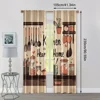 2pcs, Curtain Cloth Vegetables Fruits Durable Polyester (without rod) All Seasons Ldeal for Bedroom, Living Room 4