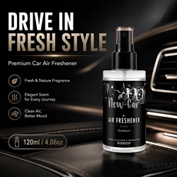 Premium New Car Scent Air Freshener - 120ml/4.06oz, Long - Lasting Fragrance - 120ml (New Car)