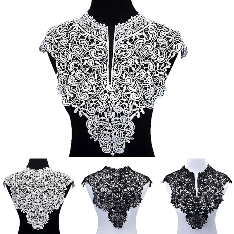 Fake Collar Detachable Collar Shawl DIY Clothes Neckline Hollow Embroidery Detachable Tops Lady