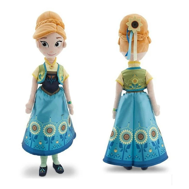 Disney 50cm Princess Frozen Elsa Anna Plush Doll Snow Queen Princess Elsa  Anna Soft Stuffed Toys